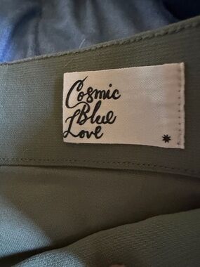 Cosmic Blue Love Olive Green jeans